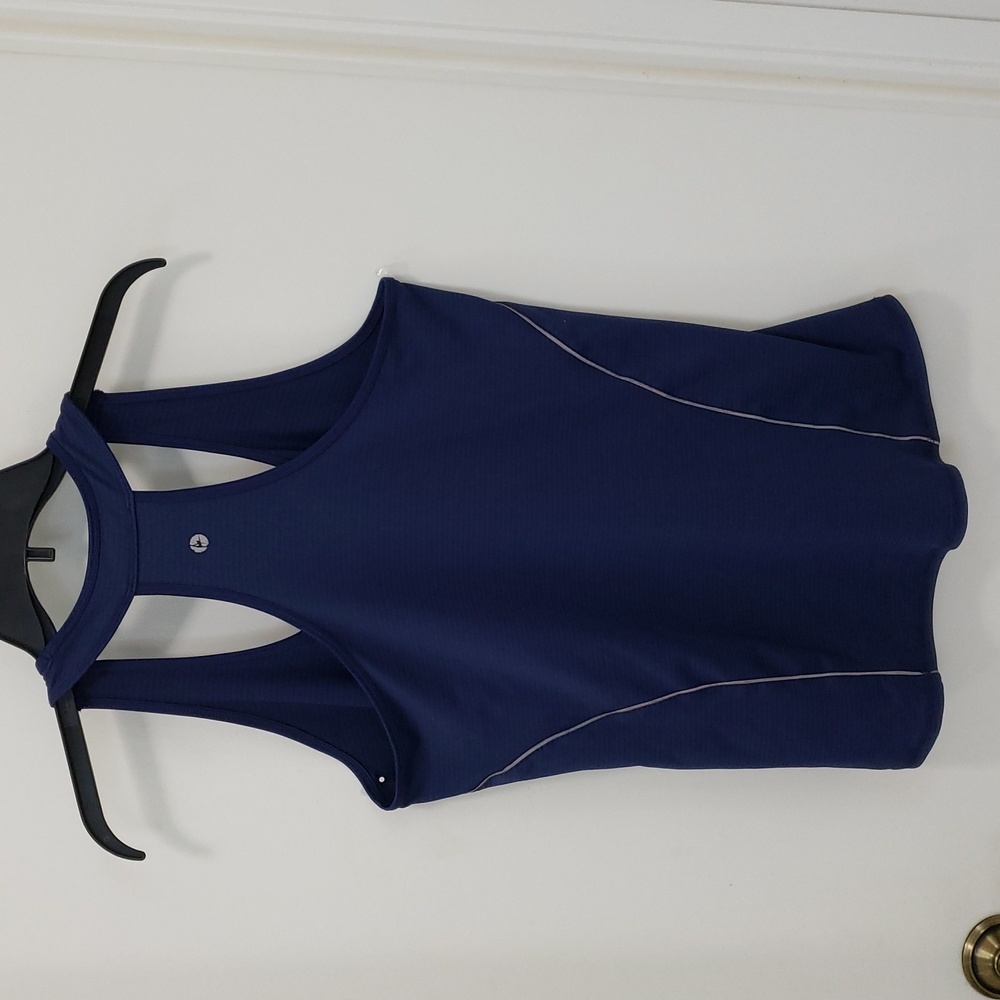 〰️90 Degree By Reflex〰️ Navy Racerback AthleticTank L - Picture 6 of 6